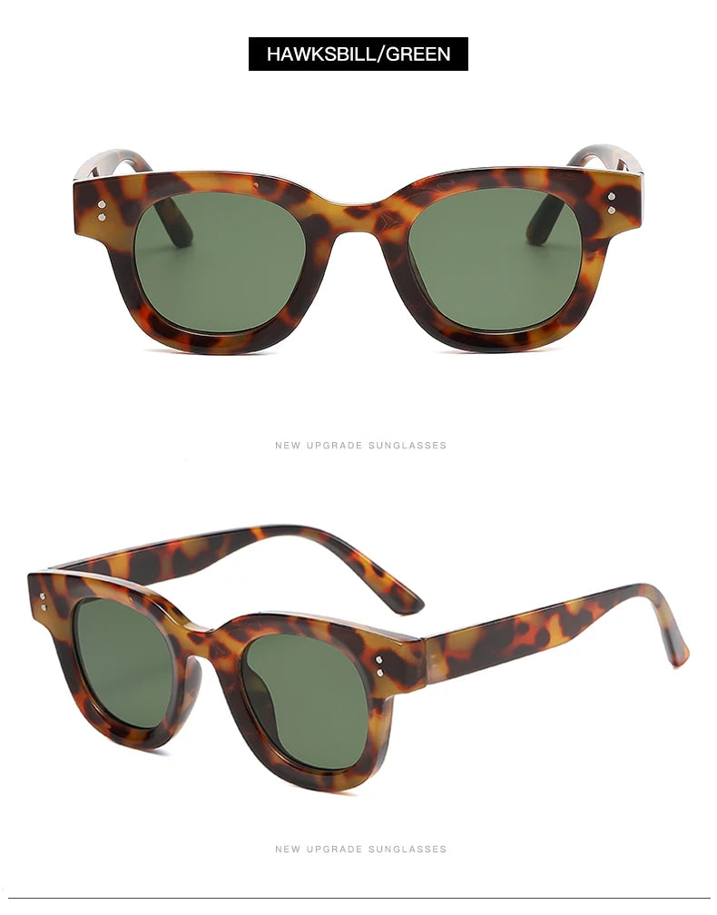 New Fashion Classic Retro Oval Frame Sunglasses 2024 – Ocean Film Small Frame Street Photo Sun Glasses for Women