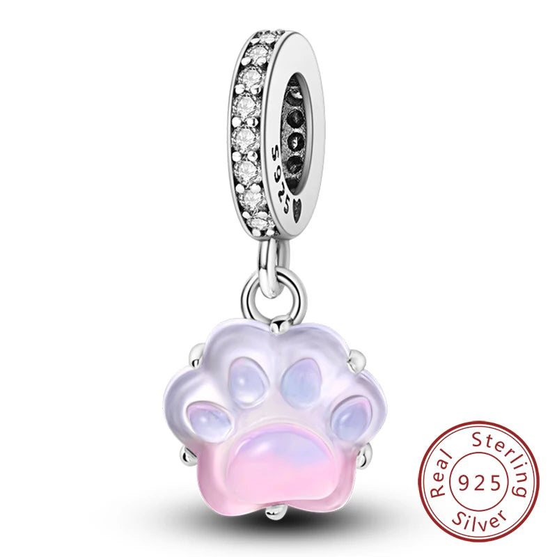 Cute Animal Puppy & Cat Charms | Fit Original 925 Sterling Silver Bracelet – DIY Women’s Fine Jewelry Beads