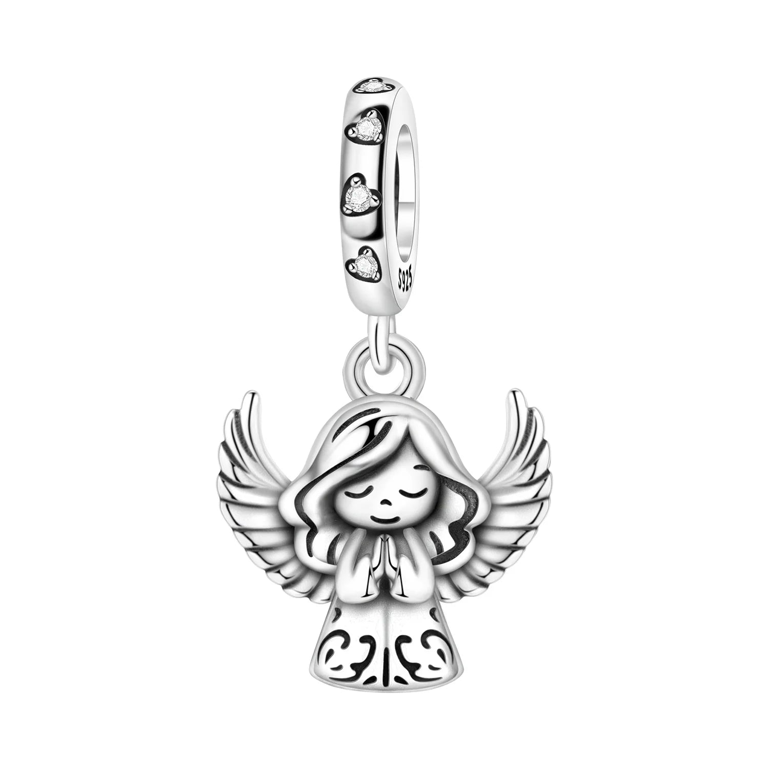 925 Sterling Silver Jesus Religious Symbol Charm Bead | Faith Pendant for Original Bracelet DIY Jewelry Gift