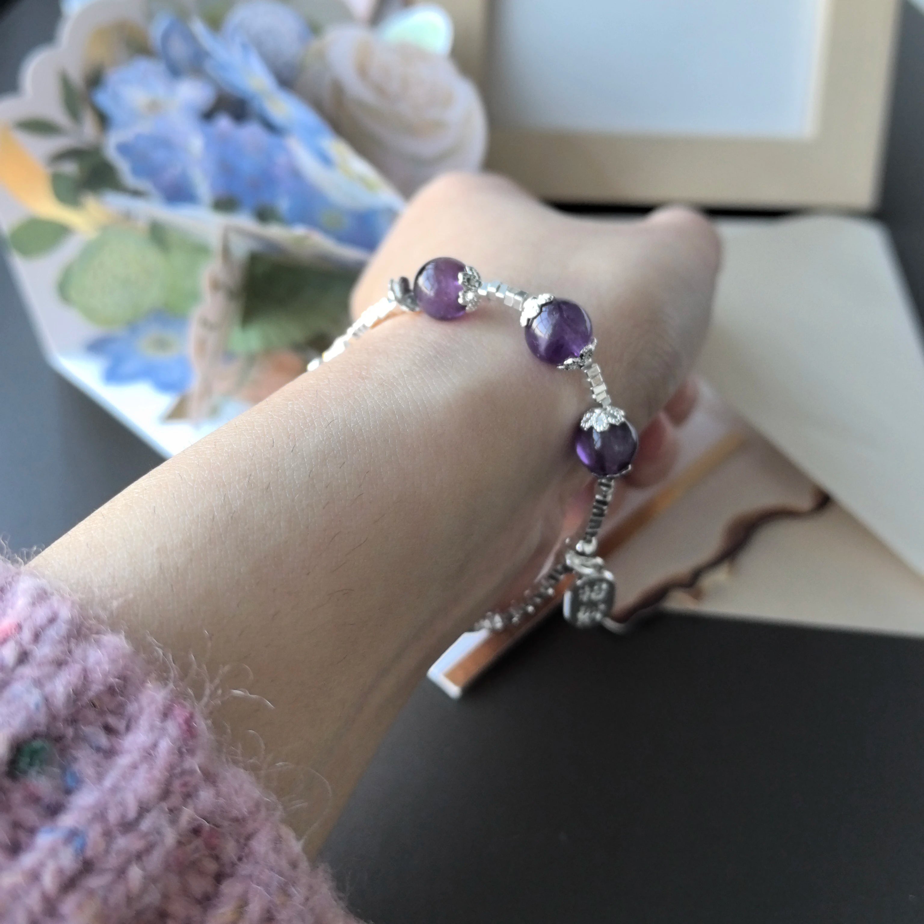 925 Sterling Silver Green Leaf Bracelet | Elegant Nature-Inspired Bangle for Women Girls Fashion Jewelry Gift