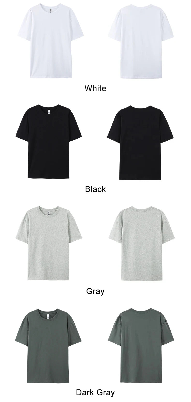 100% Cotton Women T-Shirt – Casual Sporty Short Sleeve O-Neck Tee | Loose Summer Top White & Black
