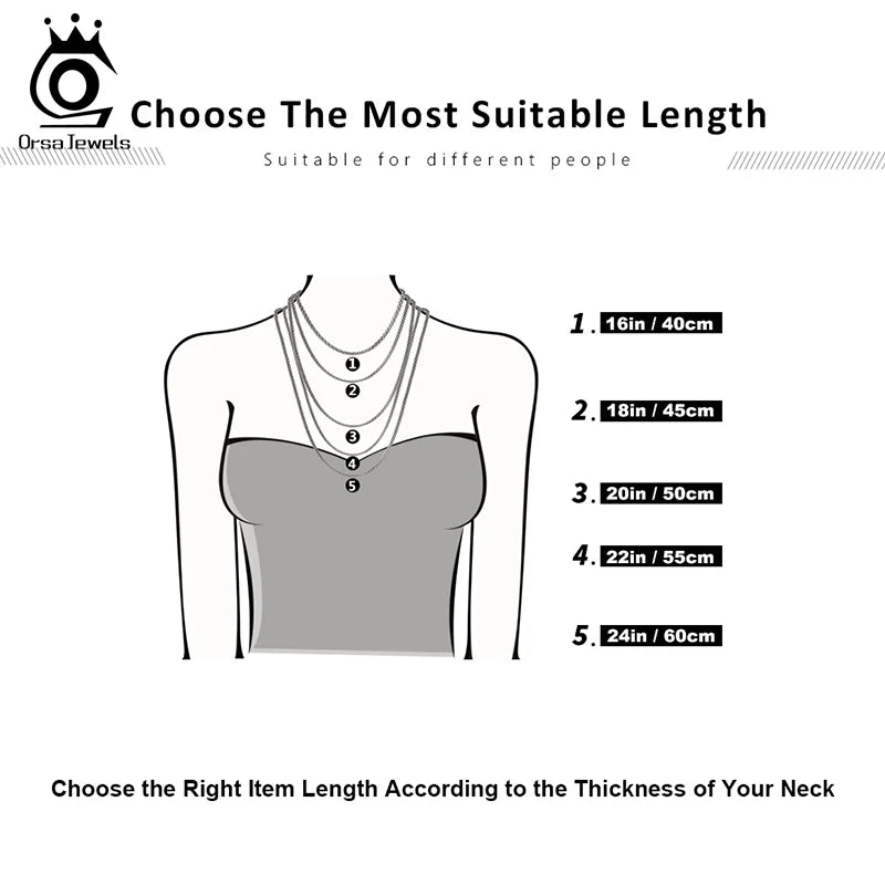 ORSA JEWELS 925 Sterling Silver 0.6mm Bamboo Chain Necklace – 14K Gold Plated Women’s Jewelry Birthday Gift SC21