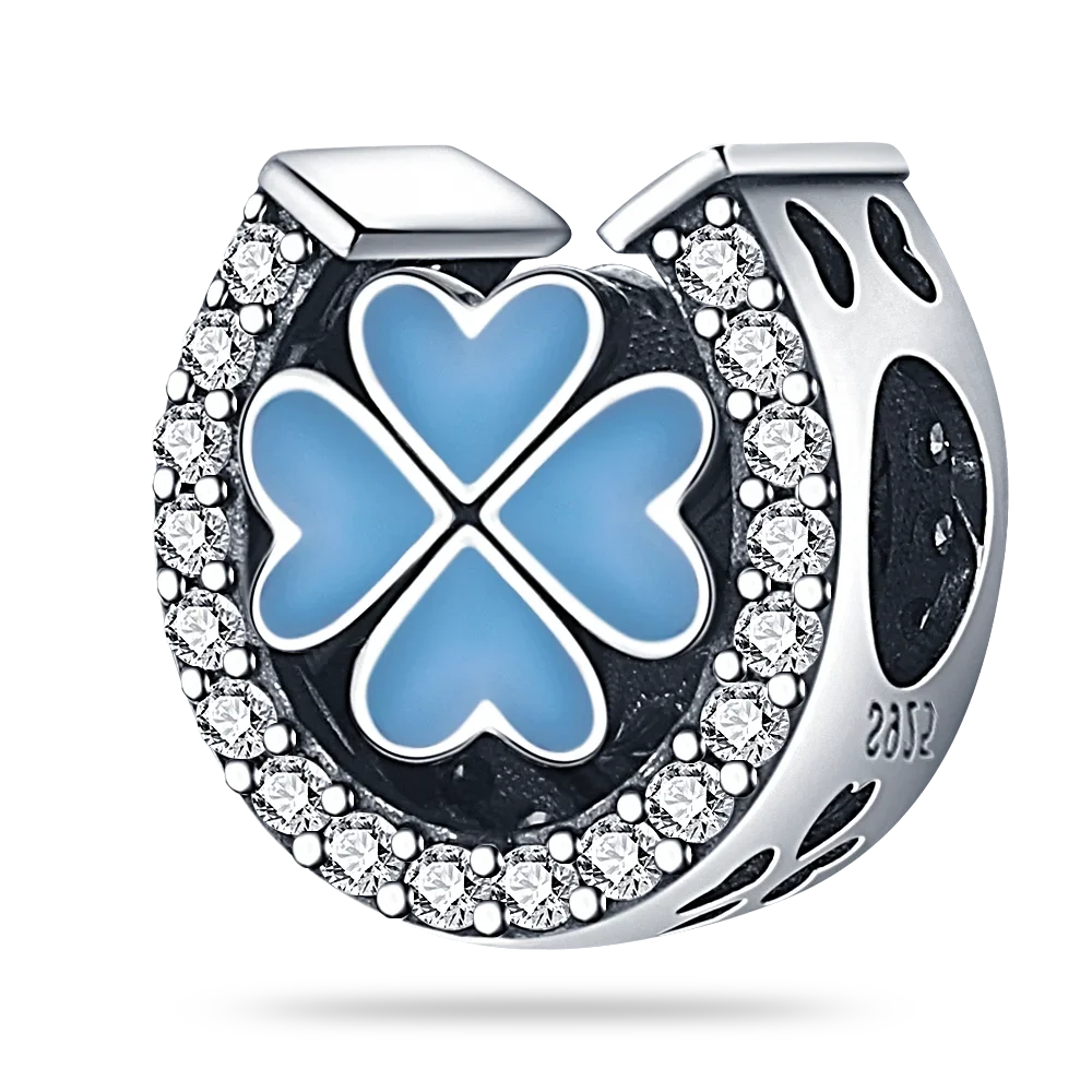 925 Sterling Silver Blue Series Charm | Dragonfly, Butterfly, Bird & Pansy Flower Pendant for 4MM Bracelet