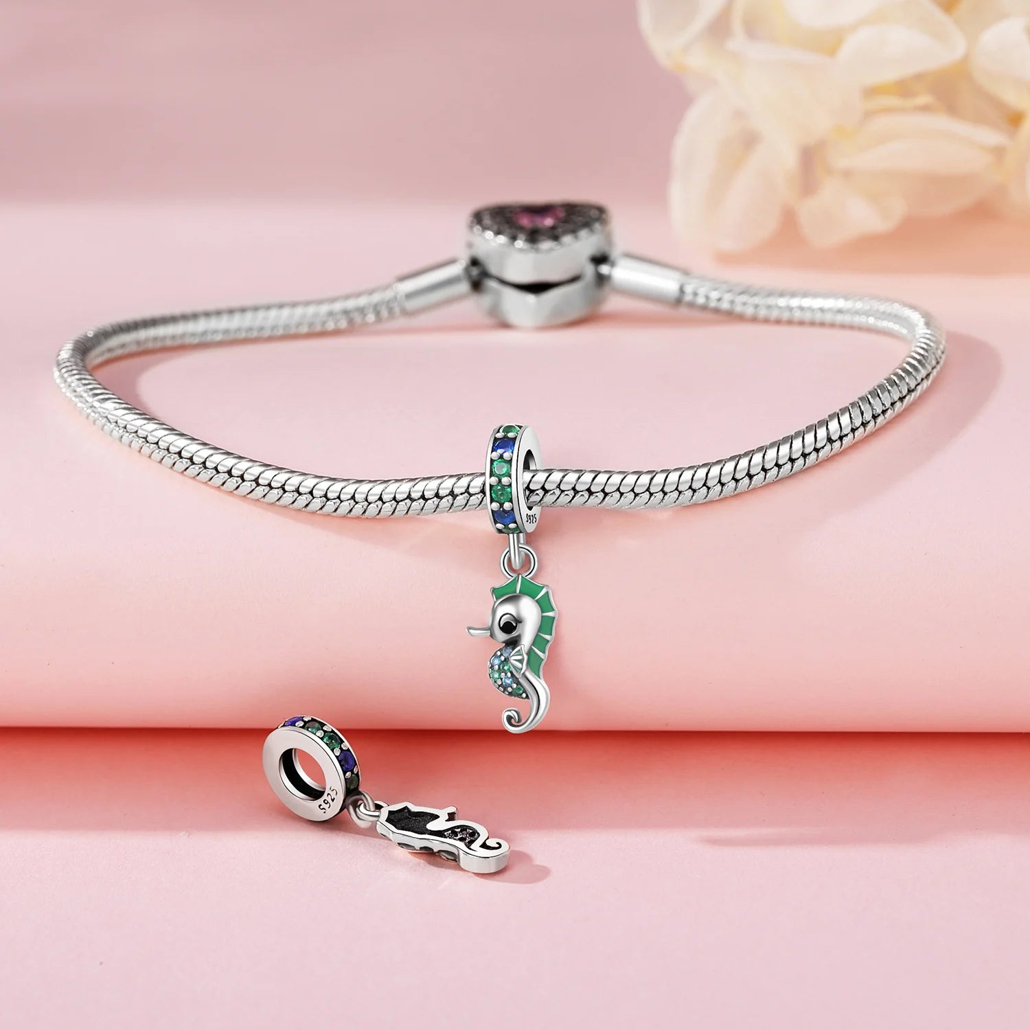 925 Sterling Silver Temperature Color Change Charm Bead | Magic Pendant for Original Bracelet DIY Jewelry