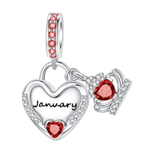 925 Sterling Silver Red Heart Charms | Apple, Rose & Gift Box Beads Fit Original Bracelet Necklace Women Jewelry