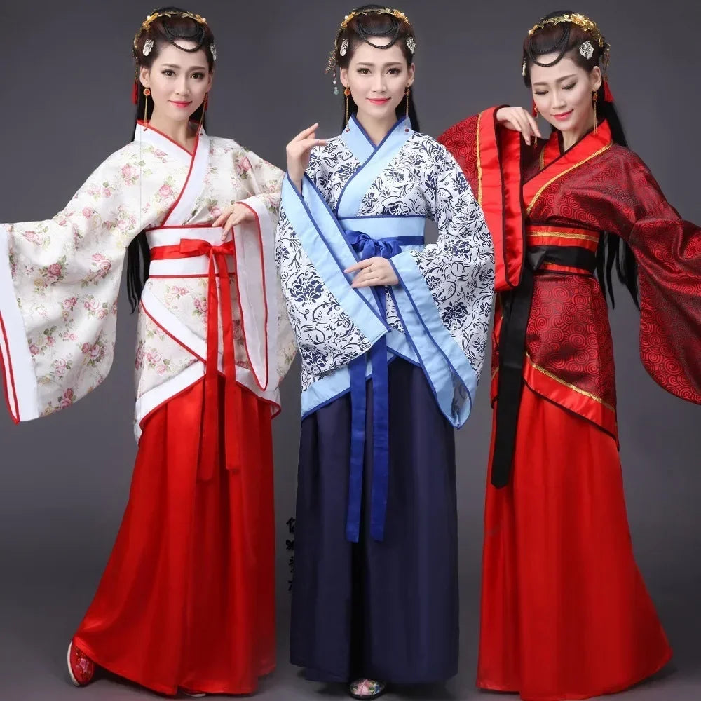 Vintage Women’s Top & Skirt 2-Piece Set – Princess Hanfu Costume Cosplay Elegant Traditional Chinese Clothing 👘✨
