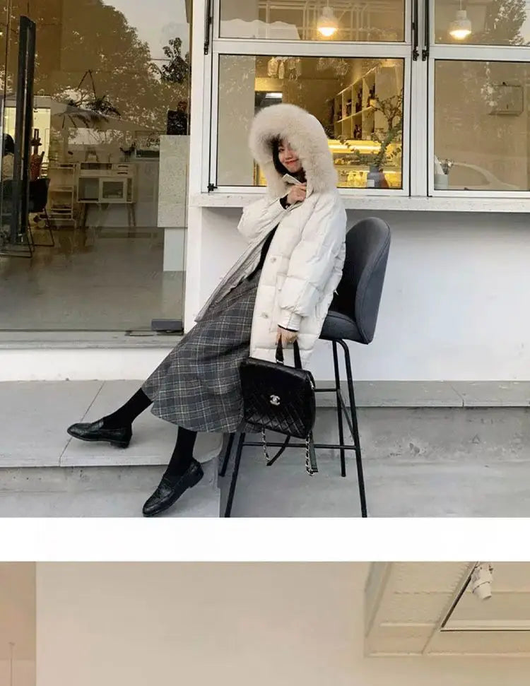 Retro Plaid  Skirt Women's Autumn Winter New A-Line Umbrella Skirt Wrap around Mid-Length Small Size f-length Skirt