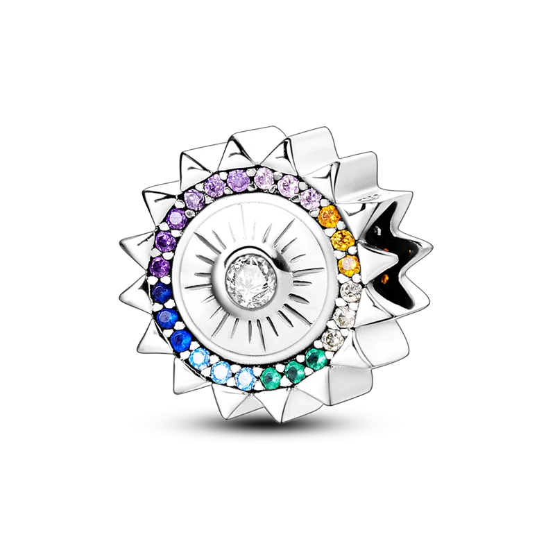 925 Sterling Silver Number & Puppy Family Beads Pendant | Fit 4mm Hole Bracelets