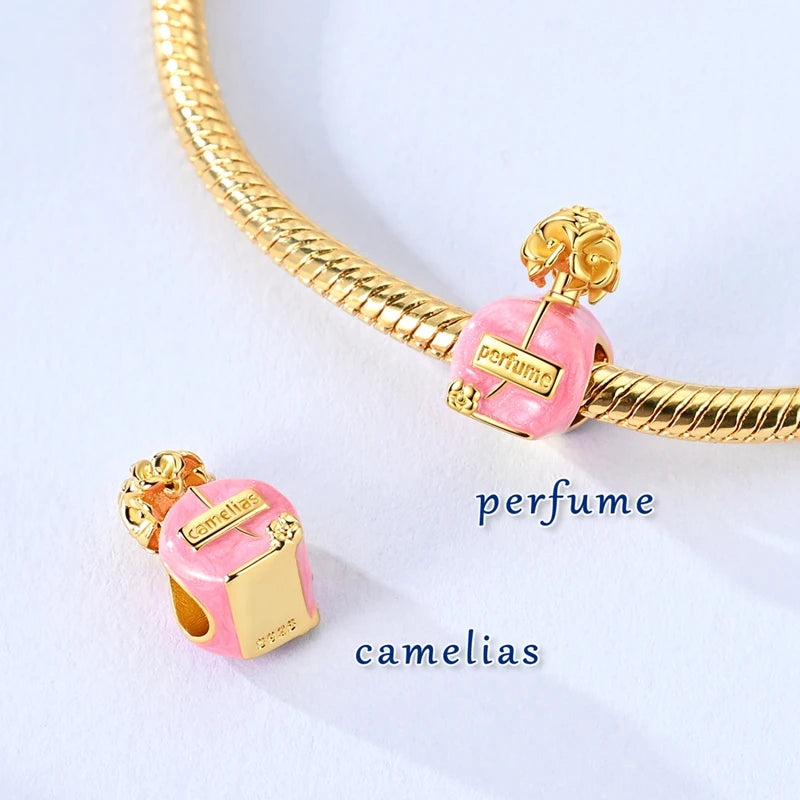 Original 925 Sterling Silver Charms – Mushroom, Unicorn, Wings & Pearl Beads for Women