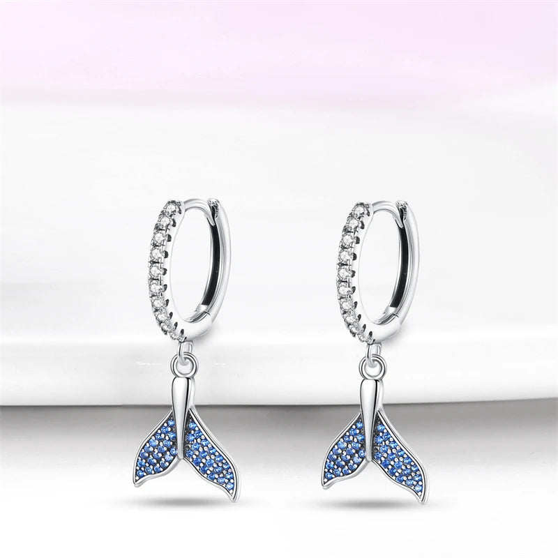 925 Sterling Silver Glowing Starfish & Shell Earrings | Fashion Jewelry for Women