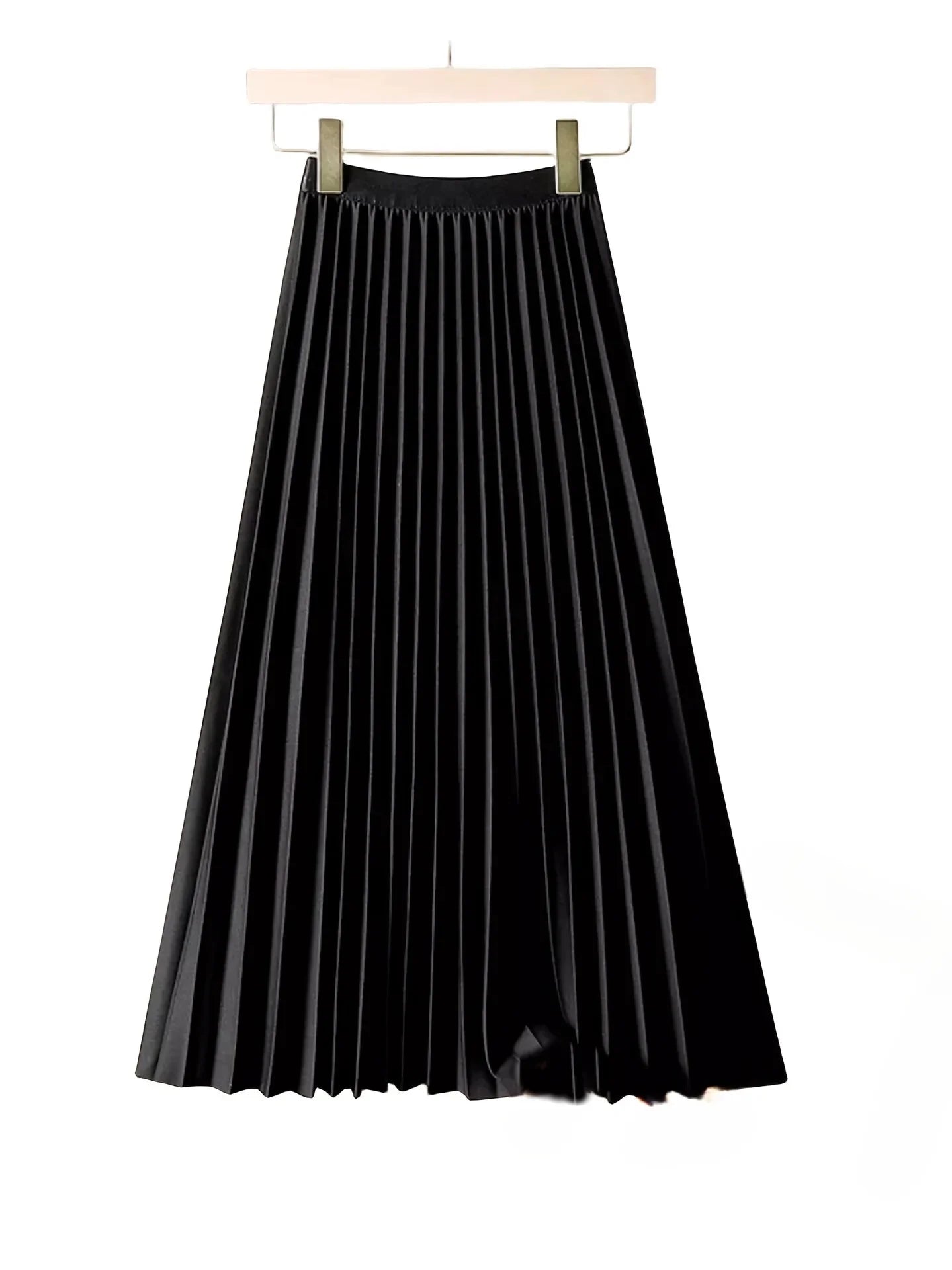 Ladies Fashion Casual Long Pleated Skirt – Elegant Vintage Temperament Party Faldas