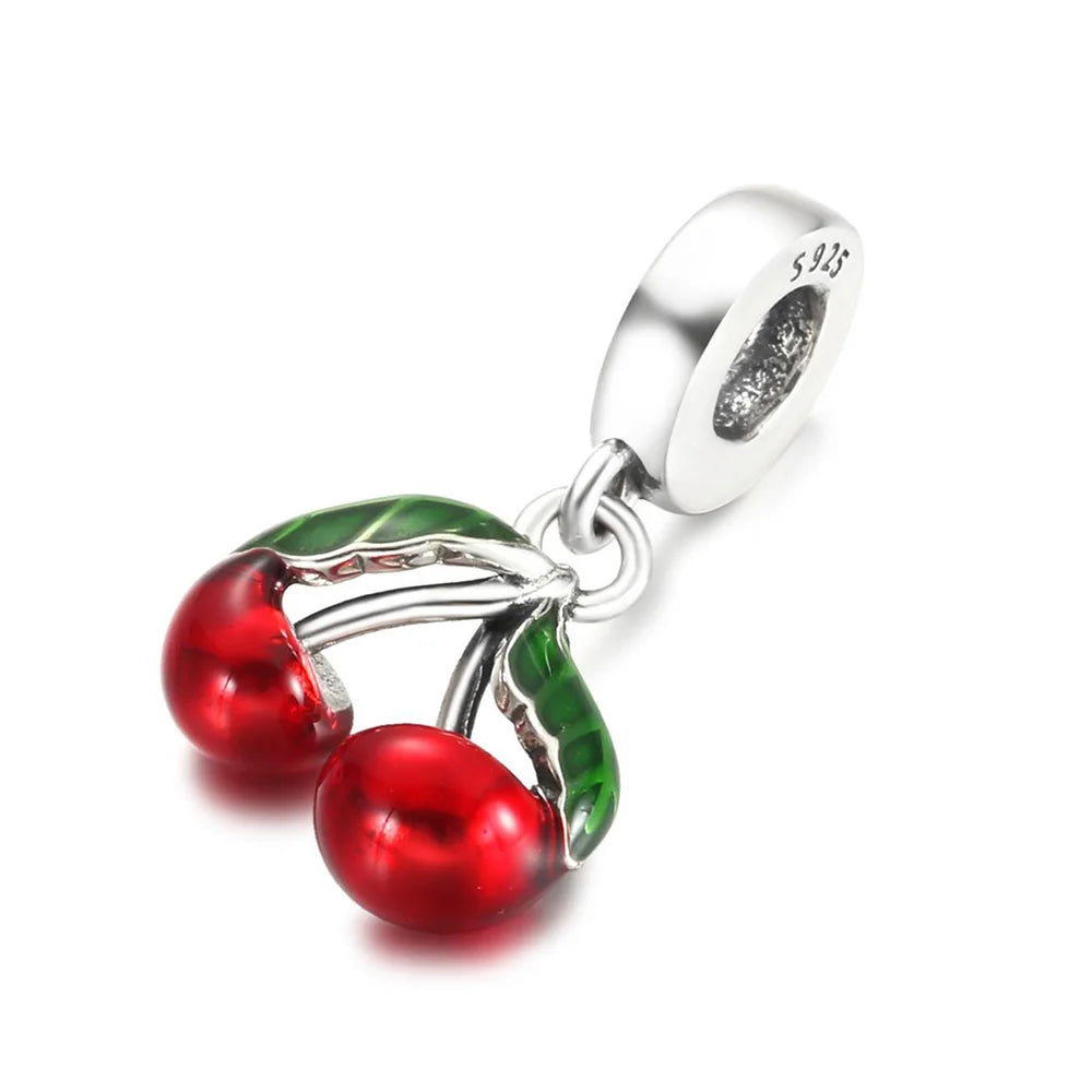 925 Sterling Silver Blue Planet & Dolphin Galaxy Dangle Charm | Women’s Bracelet DIY Jewelry