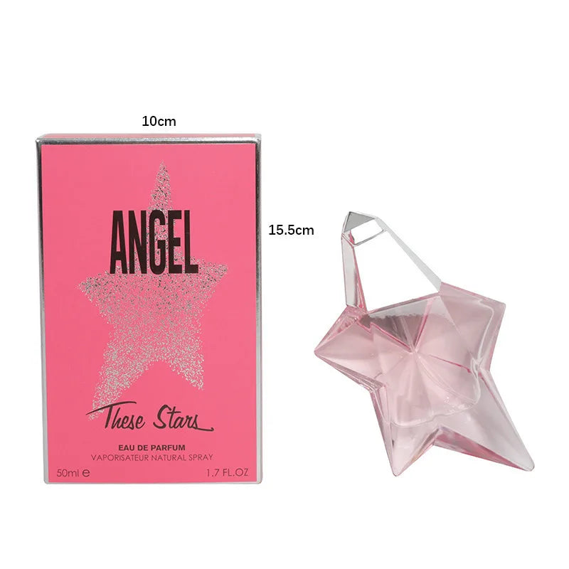 Angel Eau De Parfum 50ml – Refillable Star-Shaped Spray | Elegant Pheromone Perfume for Women | Fresh, Natural & Charming Fragrance