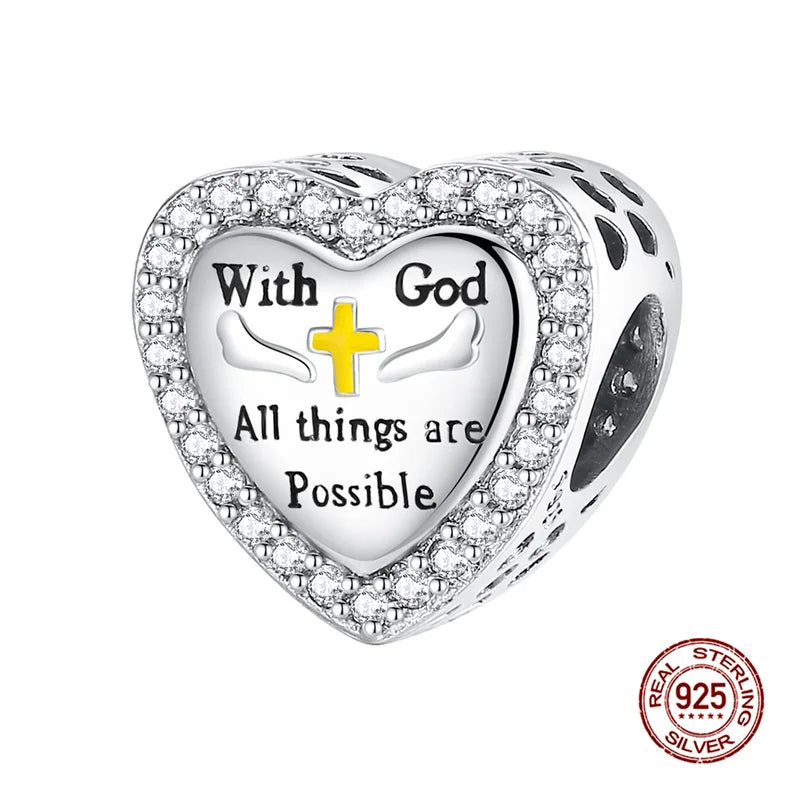 Original 925 Silver Colorful Heart Charm Beads | Fit 3mm Bracelets & Necklaces, Women’s DIY Fine Jewelry Gift