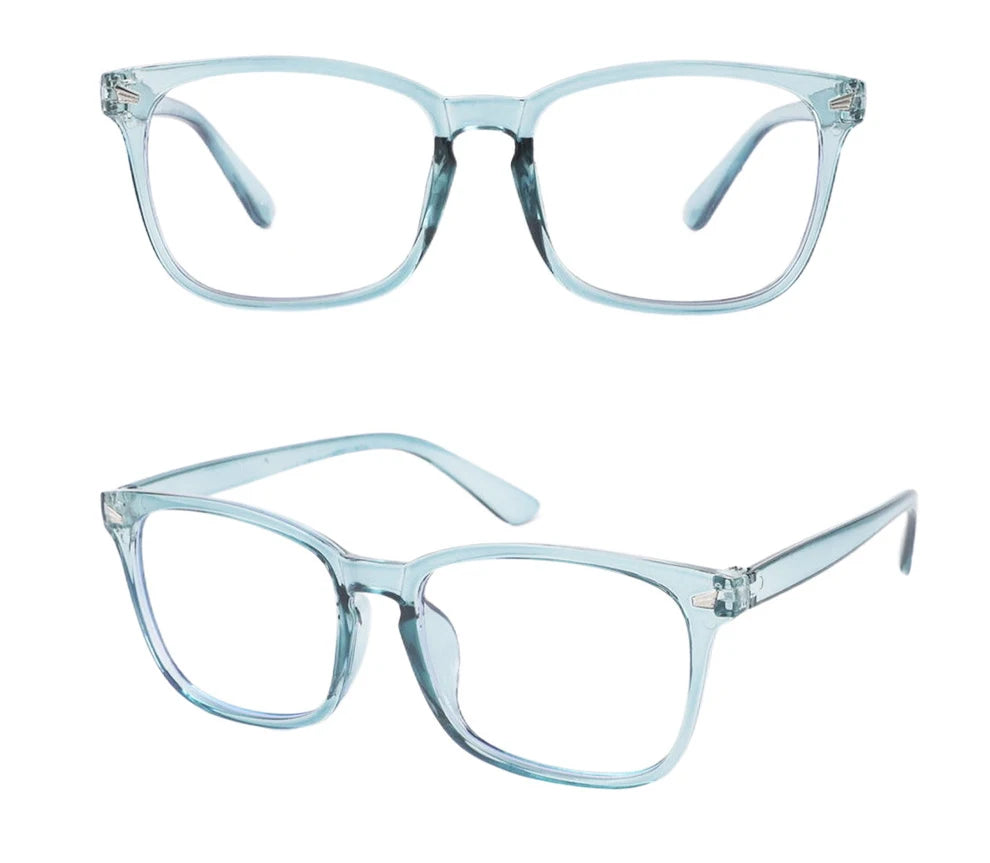 Blue Light Blocking Glasses – Square Nerd Frame Eyeglasses for Computer & Gaming | Anti Blue Ray Glasses
