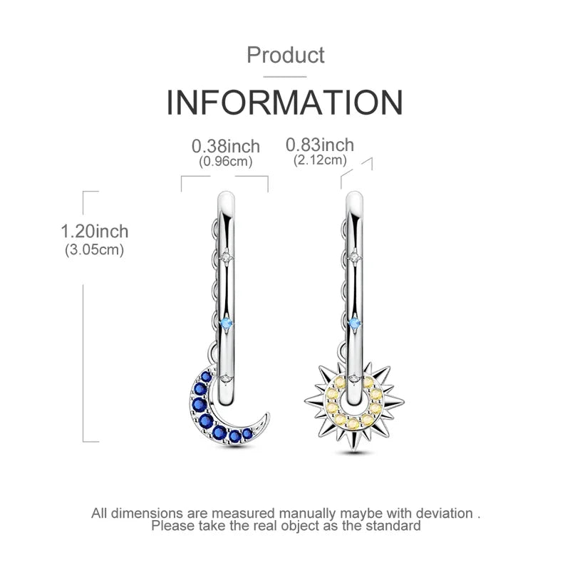 New Original 925 Sterling Silver Sweetheart Bow & Crab Ocean Earrings | Donut Zircon Round Design Women’s Fine Jewelry