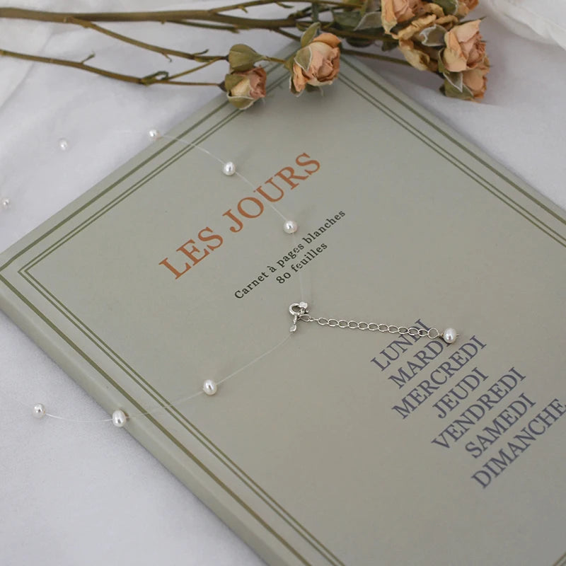 ASHIQI Natural Freshwater Pearl Necklace – 925 Sterling Silver Fashion Jewelry for Girls & Women