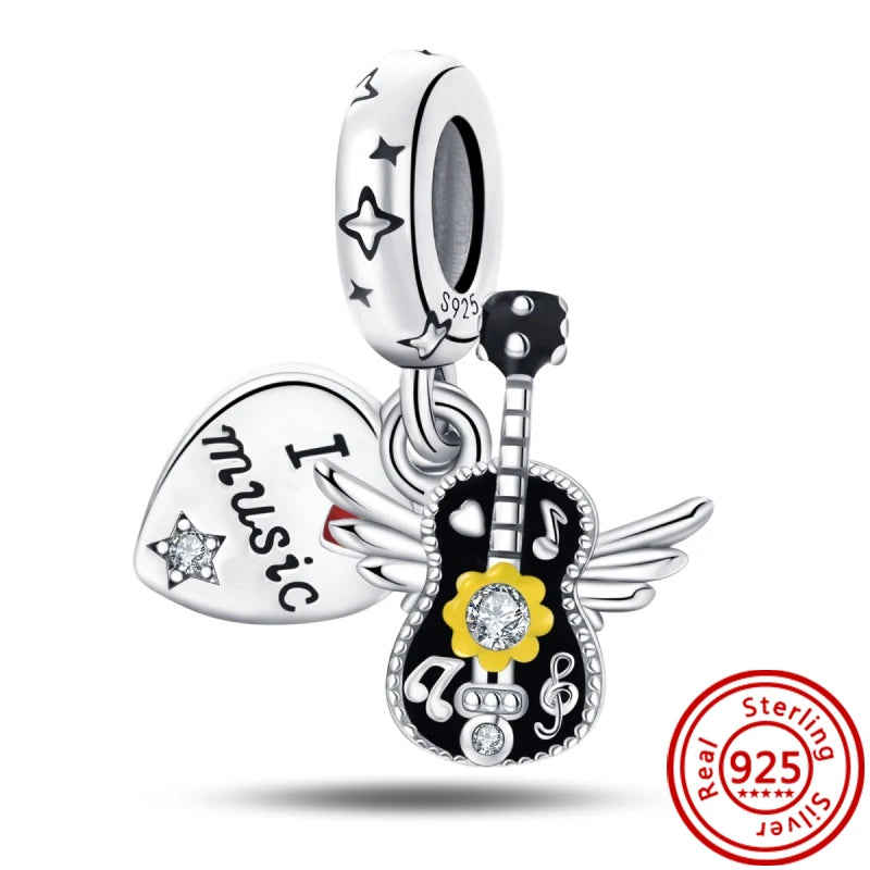 Yellow Hot Series 925 Sterling Silver Sunflower Bee Sun Hat Charms | Fit Original Bracelet DIY Women Jewelry Gift