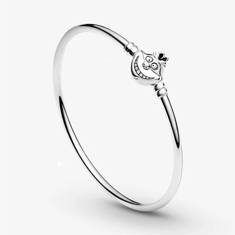 925 Sterling Silver Disney Minnie & Mickey Heart Charm Bracelet | Gold Bead ME Matte Braided Chain – Fashion DIY Jewelry