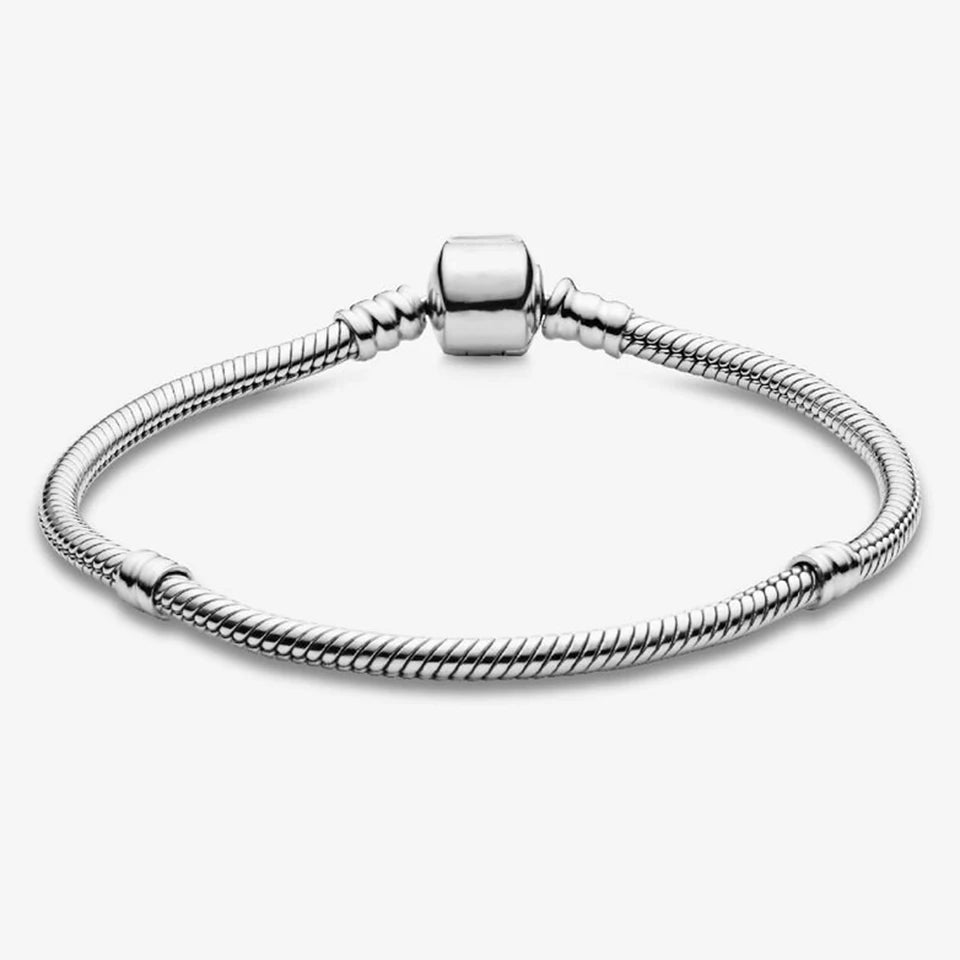 925 Sterling Silver Disney Minnie & Mickey Heart Charm Bracelet | Gold Bead ME Matte Braided Chain – Fashion DIY Jewelry