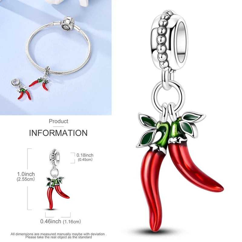 2025 Hot Elk, Dinosaur & Firefly Luminous Dangle Charm Beads | 925 Sterling Silver DIY Bracelet