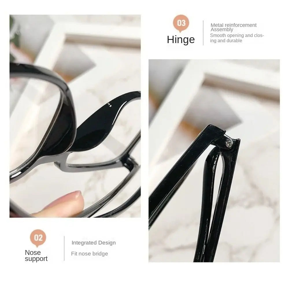 Large Square Frame Anti-Blue Light Glasses – Fashion Retro Computer Reading Eyeglasses for Men & Women | Optical Spectacle Eyewear