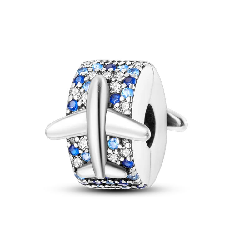 Silver Clasp 925 Sterling Silver Round Daisy Charm Beads | Safety Chain Pendant for Original Bracelets Jewelry