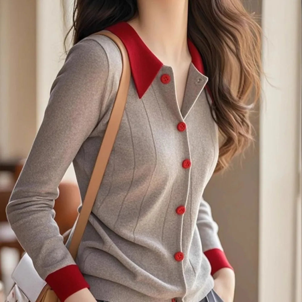 Women’s Thin Knit Cardigan Sweater | Autumn Casual Outerwear & Streetwear Jacket
