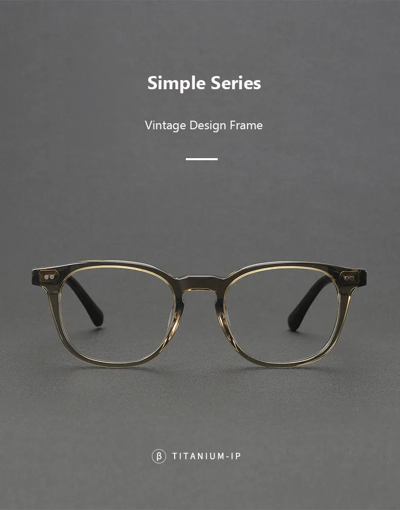 2025 Vintage Round Acetate Glasses 👓 Unisex High-Quality Eyewear