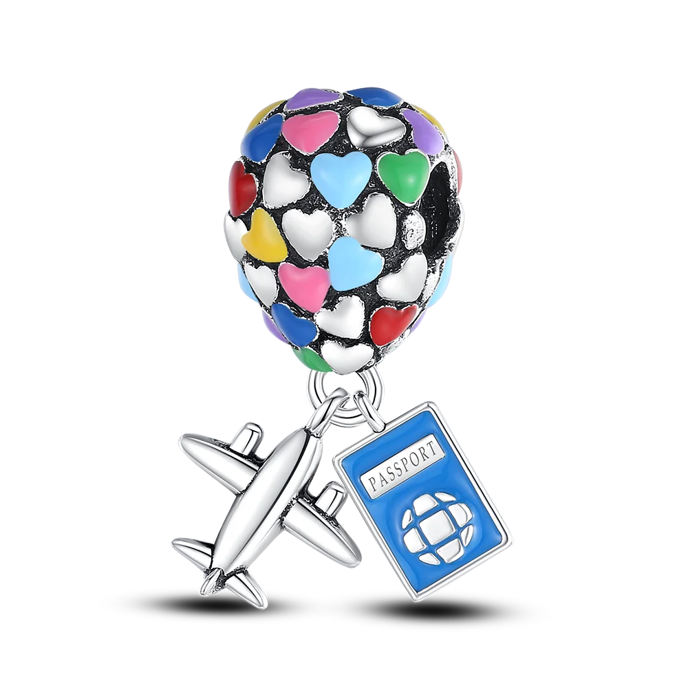 925 Silver Disney Christmas Charm Trio | Mickey Wreath Minnie Ice Skating Bead Pendant Fits Pandora Bracelet