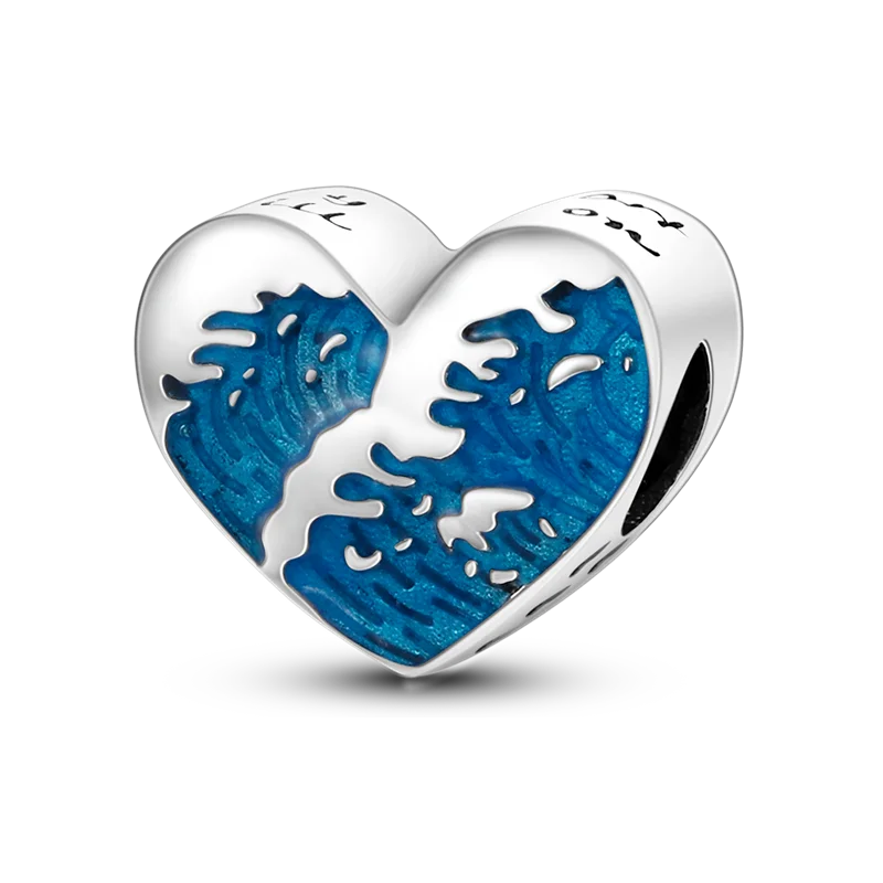 Blue Series 925 Sterling Silver Charms | Butterfly, Earth & Ocean Beads Pendants Fit Original Bracelet DIY Jewelry