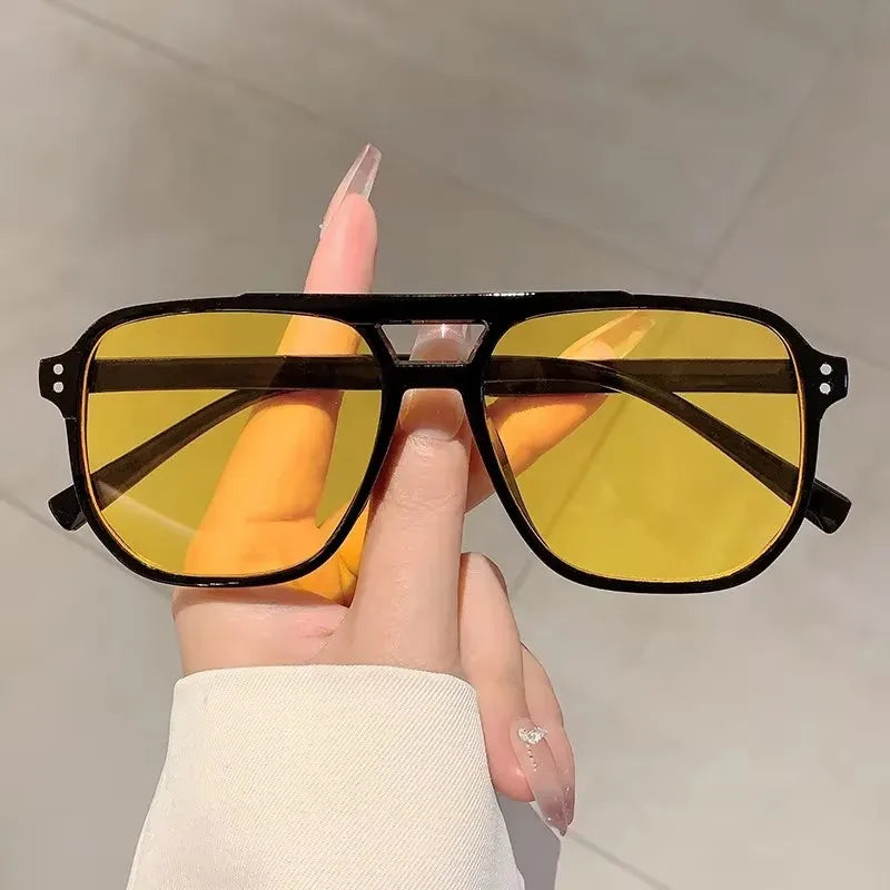 Retro Rectangle Sunglasses for Women – Brand Designer Vintage Small Frame Luxury Sun Glasses | Ladies Classic Black Square
