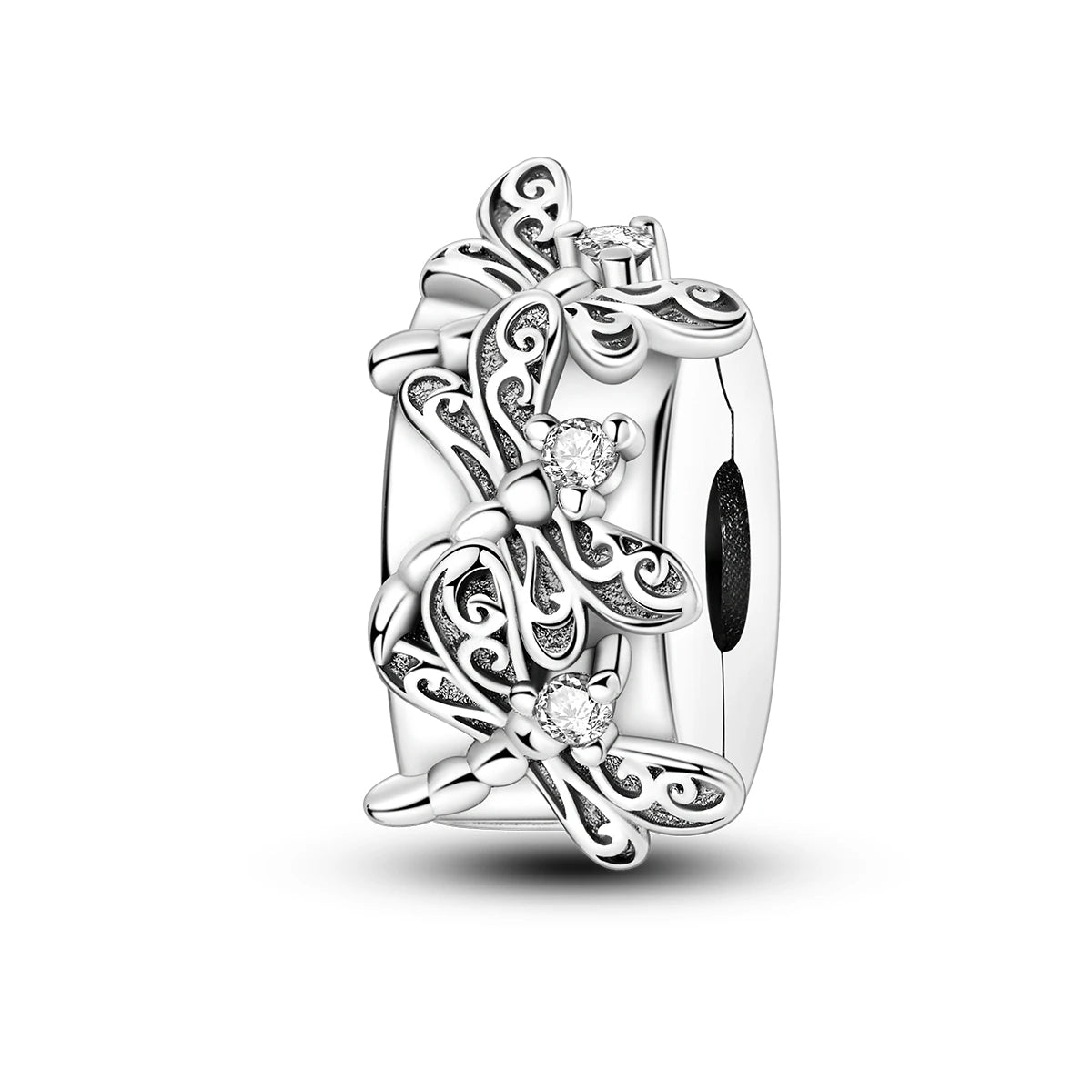 Original 925 Sterling Silver Stopper Bead Clip Charm | Fits Bangle Bracelet DIY Jewelry