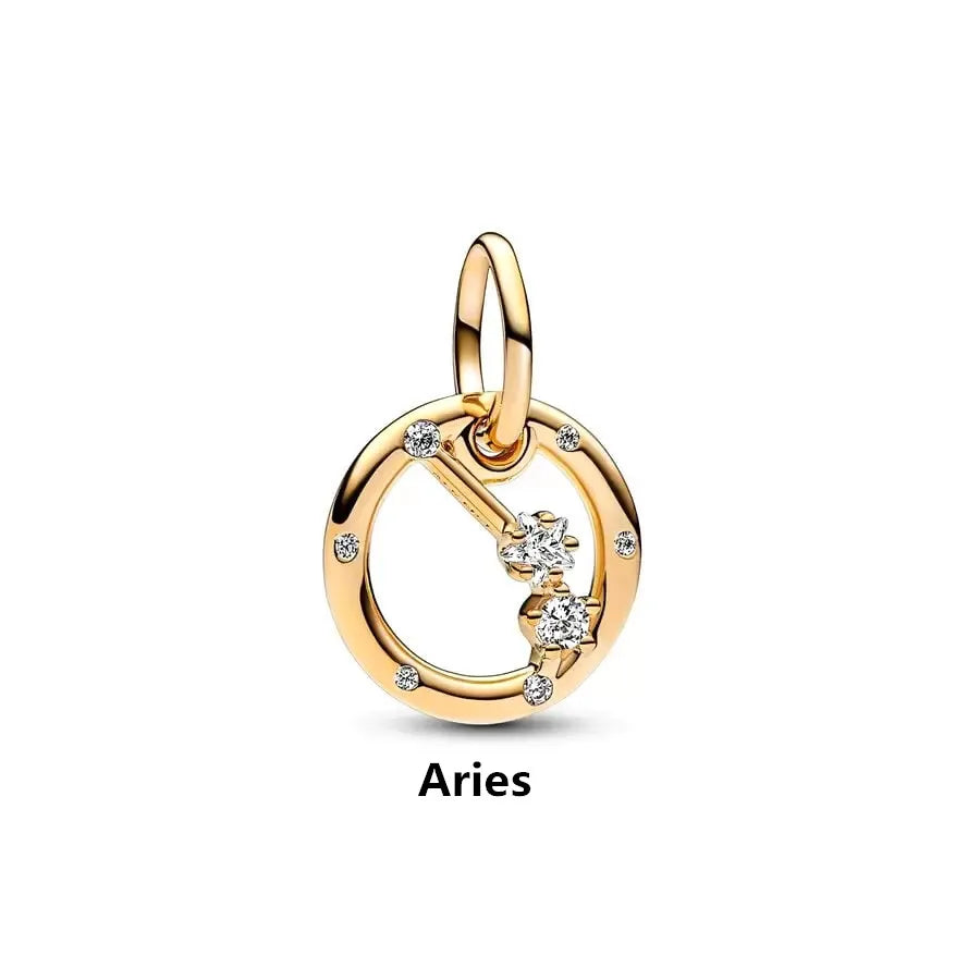 Hot Sale Gold Plated Heart & Chinese Dragon Charm Beads | Fashion Jewelry for Original Silver Bracelets