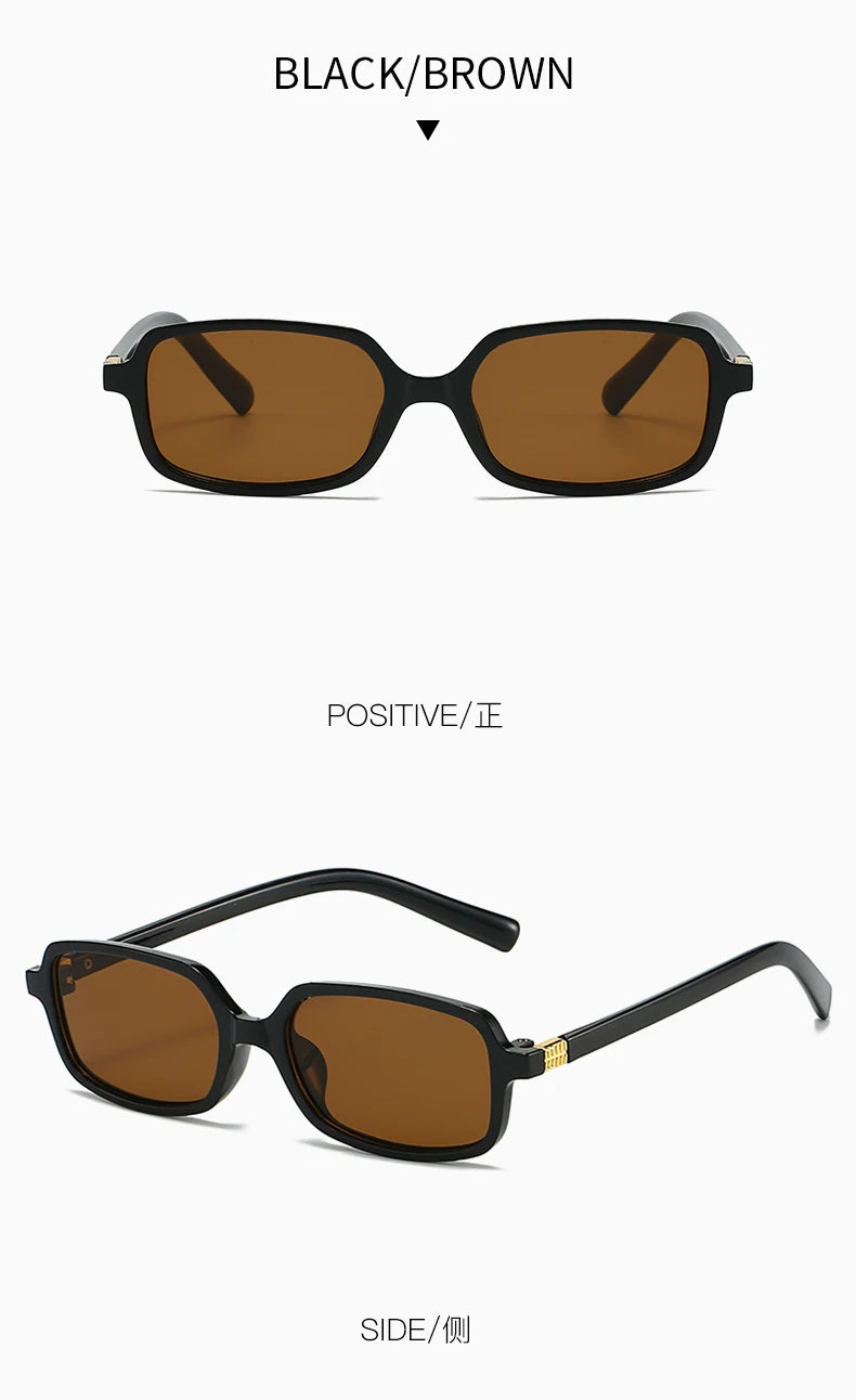 Sexy Small Rectangle Women’s Sunglasses 2025 – Leopard Brown Retro Hot Sun Glasses | Colorful Fashion Eyewear