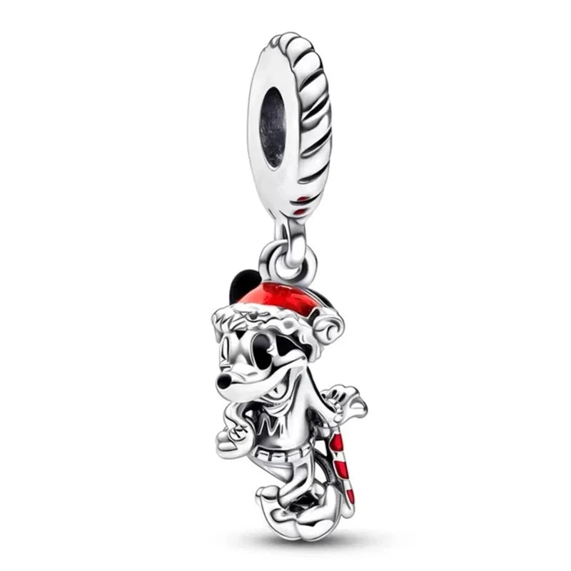 New Miniso 925 Sterling Silver Minnie Mickey Donald Duck Charm Beads | Fit Original Bracelet Necklace DIY Jewelry Gift for Women