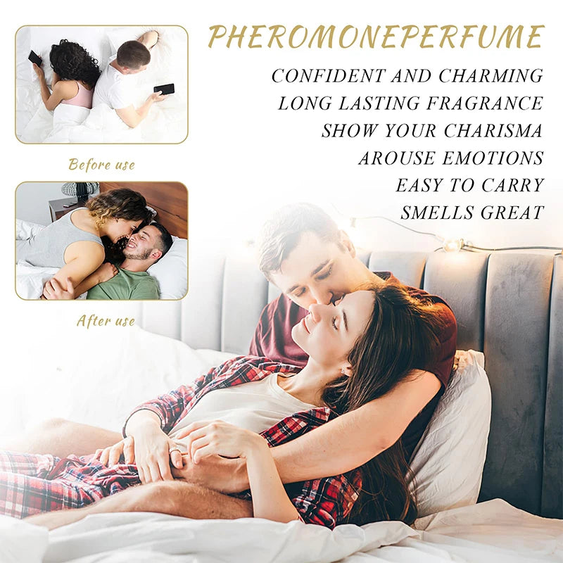 90ml Pheromone Seductive Perfume for Men – Long-Lasting Body Spray to Attract Women | Charming Flirting Dating Scent