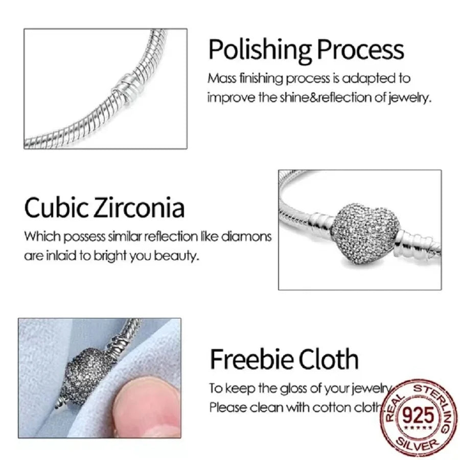 Disney Charm Bead Pendant | 925 Silver Pandora Compatible DIY Jewelry