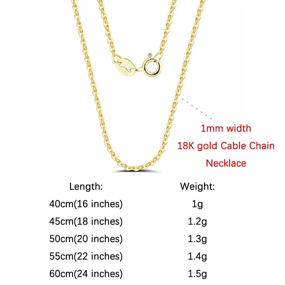 Rinntin 925 Sterling Silver Italian Handmade Chopin Chain Necklace | Simple 1.2mm Women’s Fashion Jewelry SC53