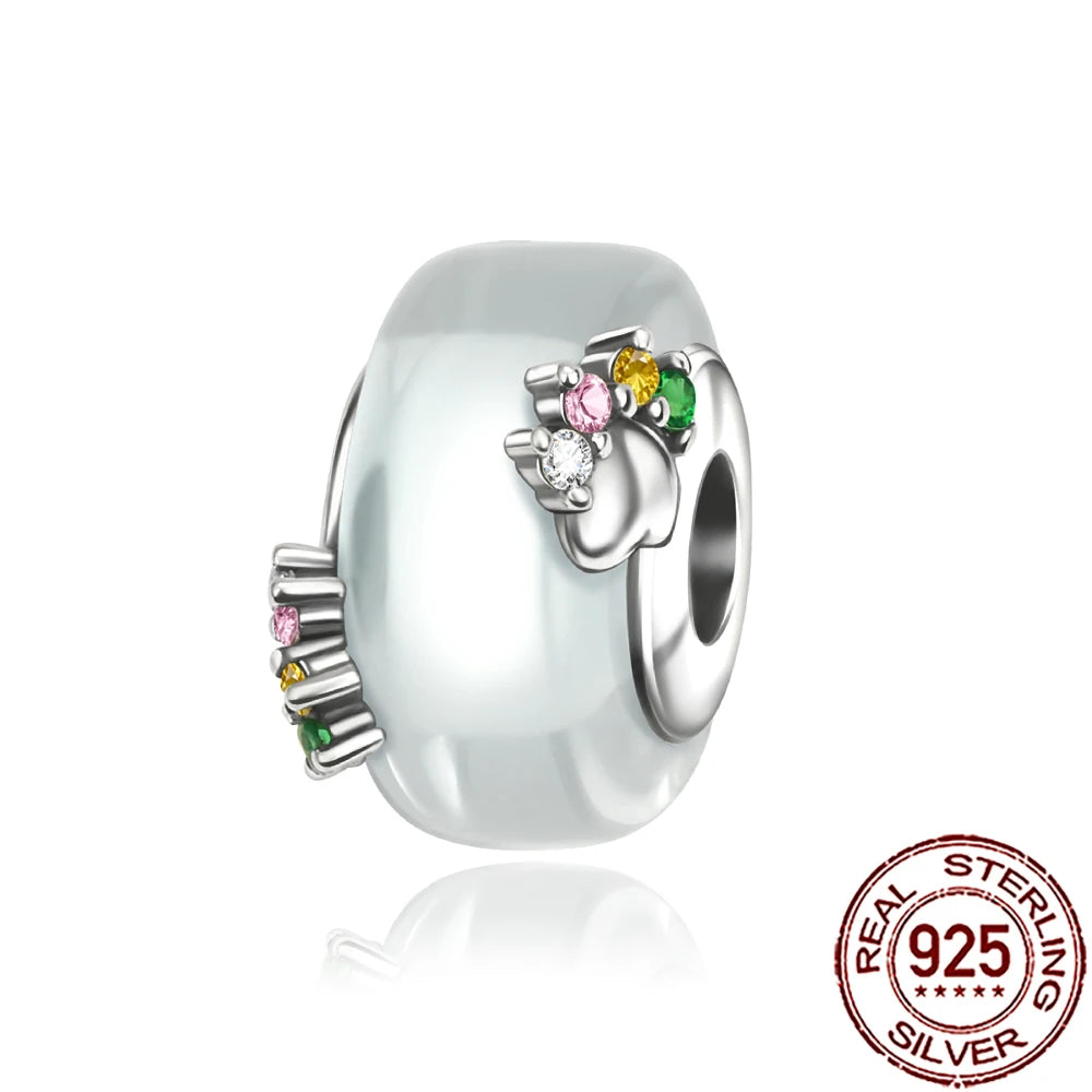 2025 New 925 Sterling Silver Colorful Murano Glass Beads | Fit Original Pandora Bracelet & Necklace DIY Jewelry