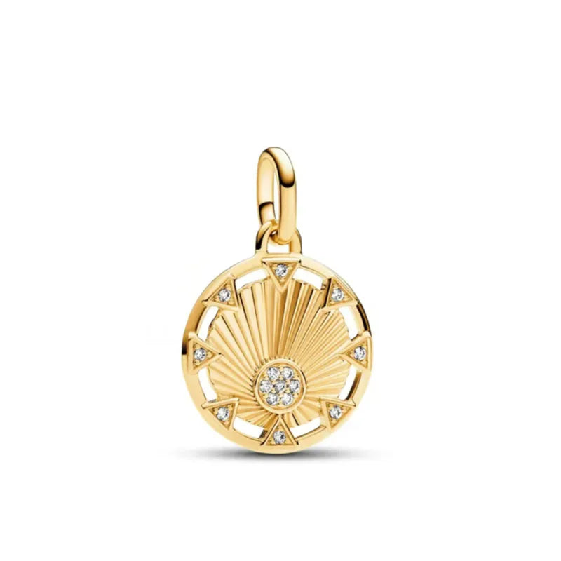 New 925 Sterling Silver ME Series Gold Toothed Elephant Charm | Fit European Original ME Bracelet Accessories Jewelry