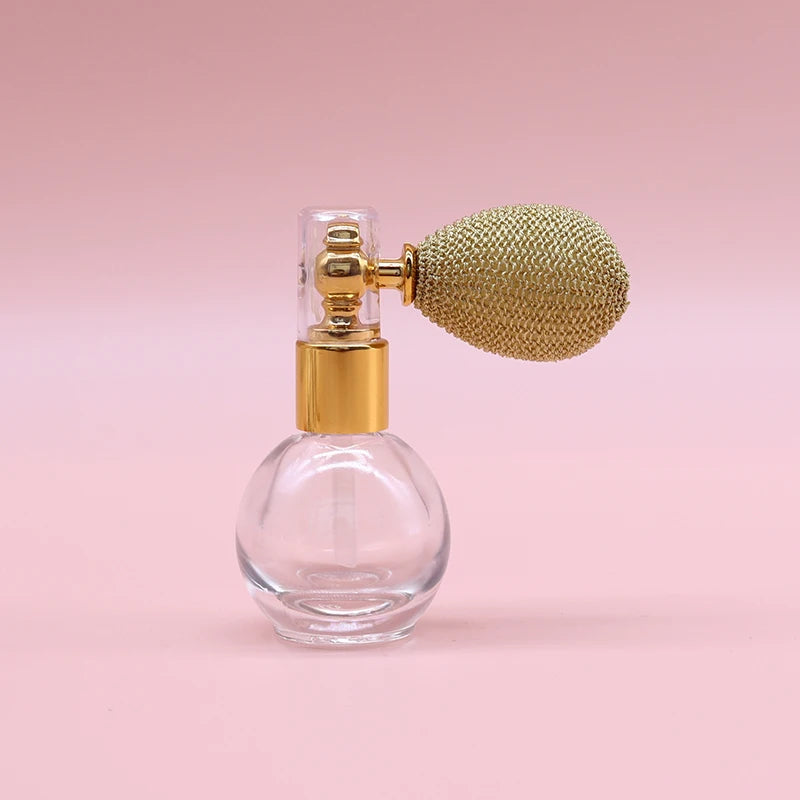 15ml Balloon AirBag Perfume Bottle – Luxury Round Refillable Transparent Glass Spray Atomizer | Portable Empty Fragrance Container