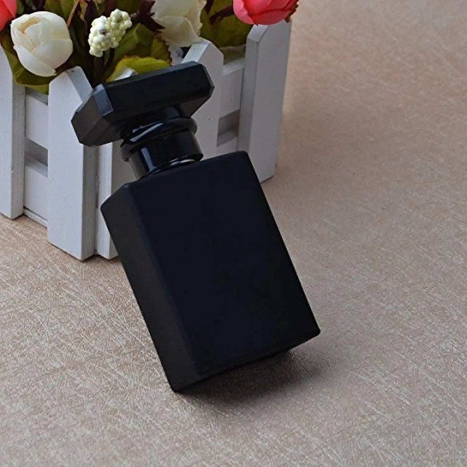 2PCS 30ML Refillable Flint Glass Perfume Bottles – Clear & Black with Spray Bottles, Funnels & Dispensing Divas