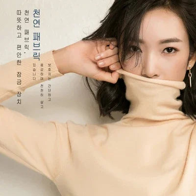 Women’s Autumn Winter Turtleneck Sweater – Slim Fit Korean Fashion Long Sleeve Pullover Knitwear ❄️🌿
