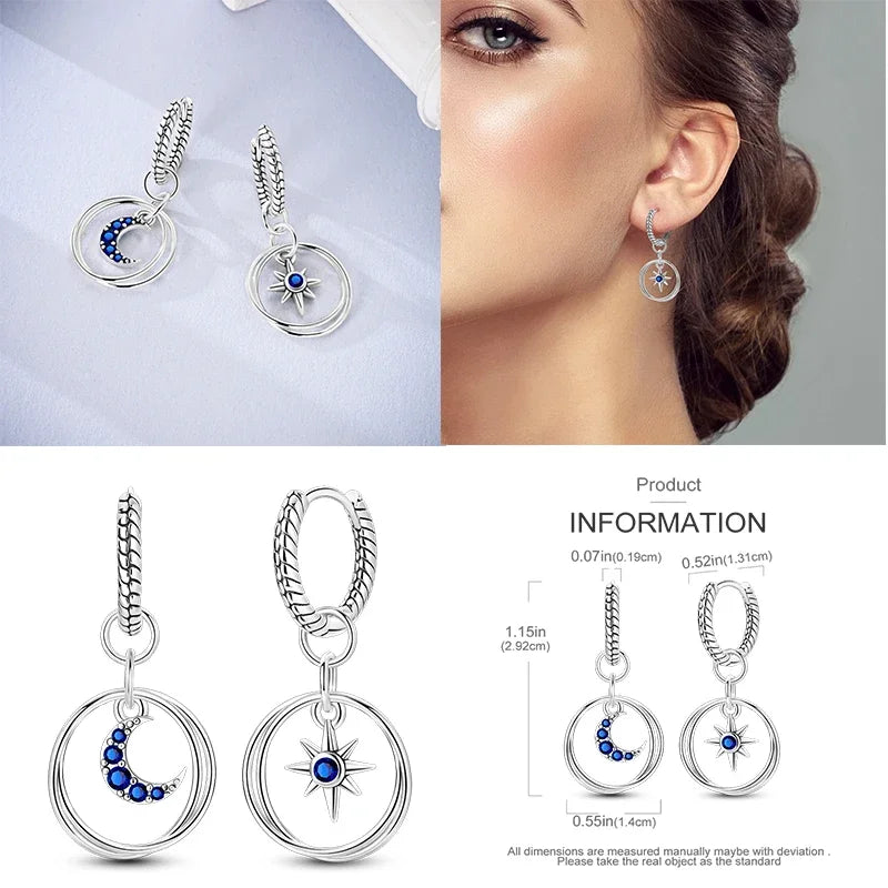 925 Sterling Silver Luminous Firefly Earrings | Original Design Pendant Earrings for Women – Luxury Wedding & Anniversary Jewelry Gift