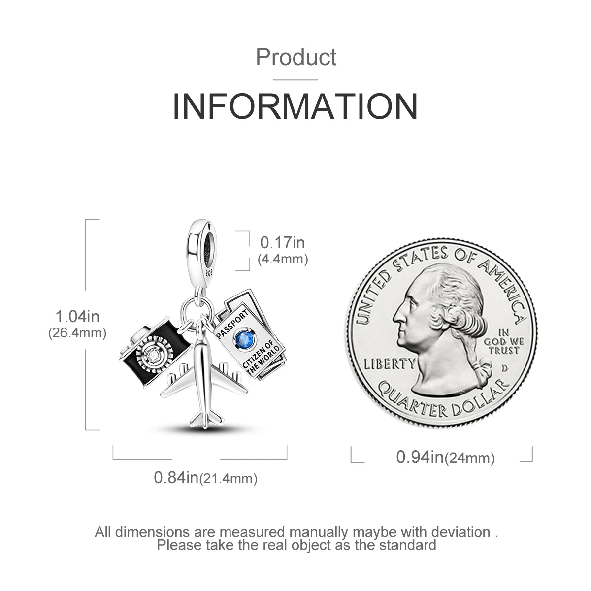 925 Sterling Silver Golden London Big Ben Charm Pendant | Travel Series Bead for Women DIY Bracelet Jewelry Gift