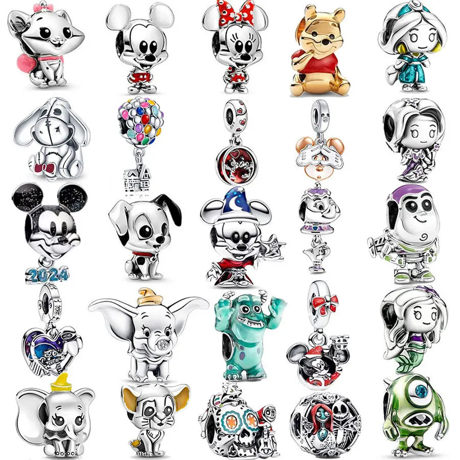 925 Sterling Silver Disney Harry Potter Charm Beads | Fits Pandora Bracelet & Keychain | Fashion Jewelry Gift for Women 2025