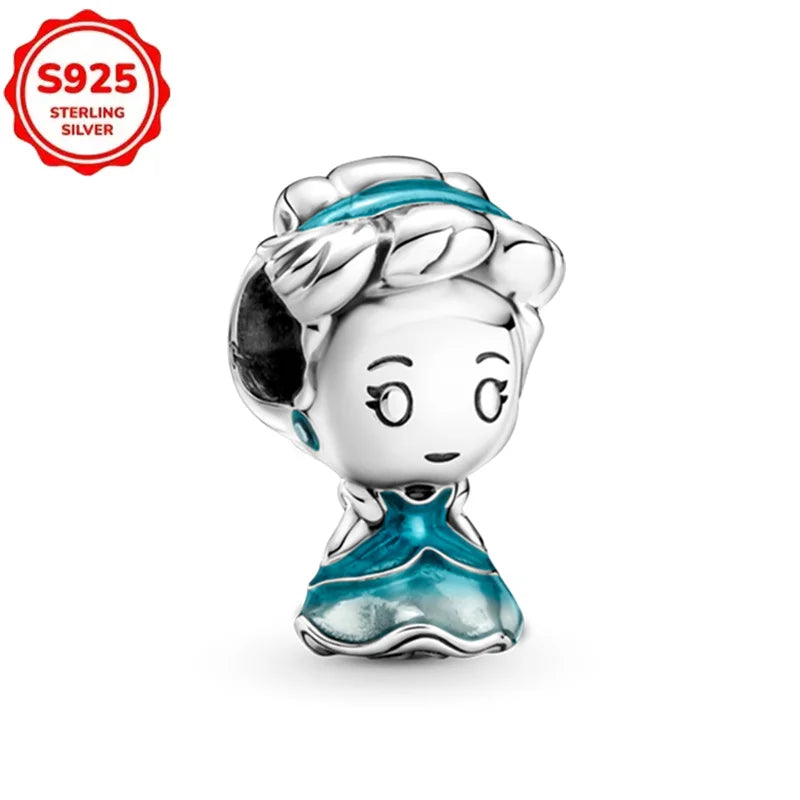 New Disney 925 Sterling Silver Cheshire Cat & Dumbo Charms – Original Bracelet Beads DIY Pendant Halloween Jewelry Gift