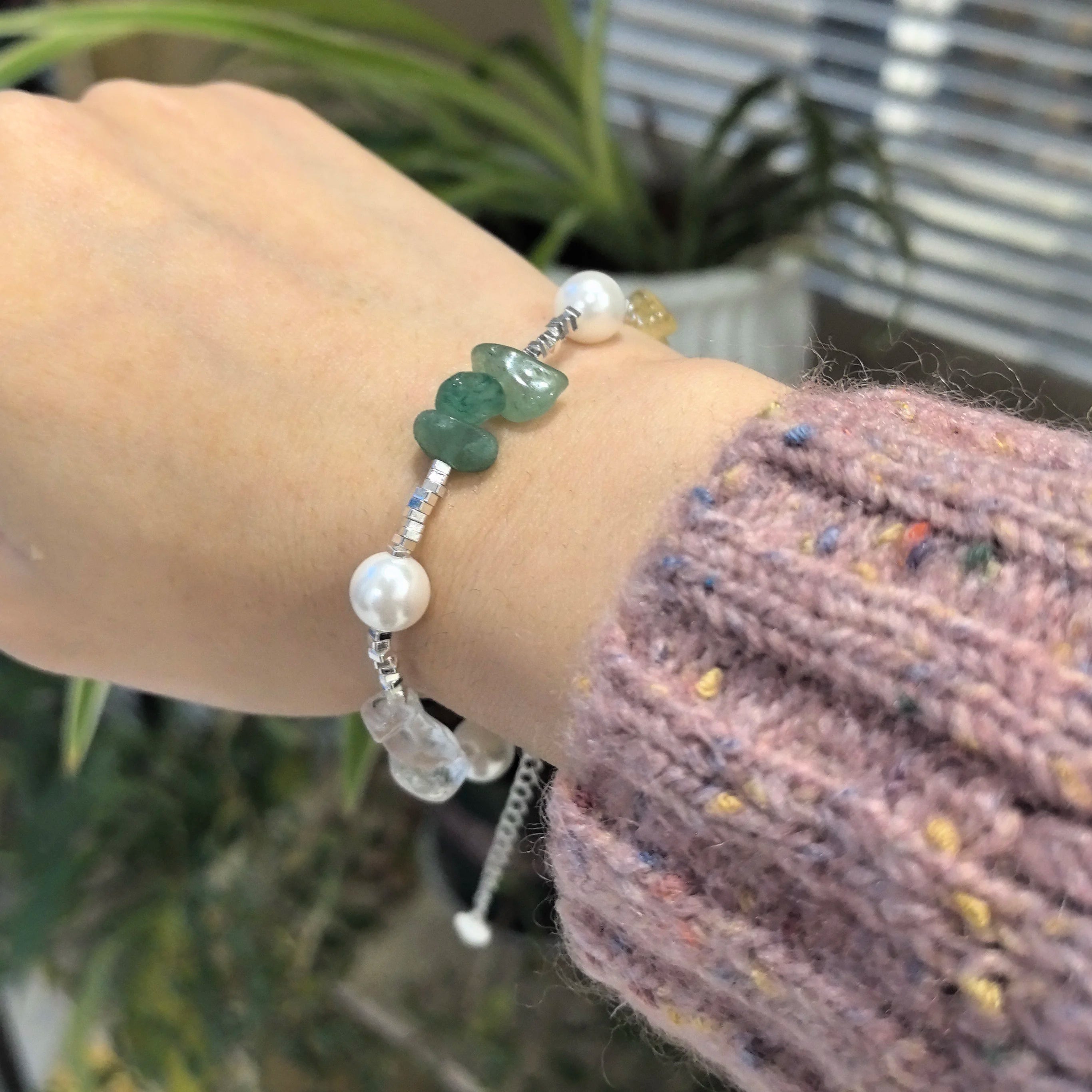 925 Sterling Silver Green Leaf Bracelet | Elegant Nature-Inspired Bangle for Women Girls Fashion Jewelry Gift