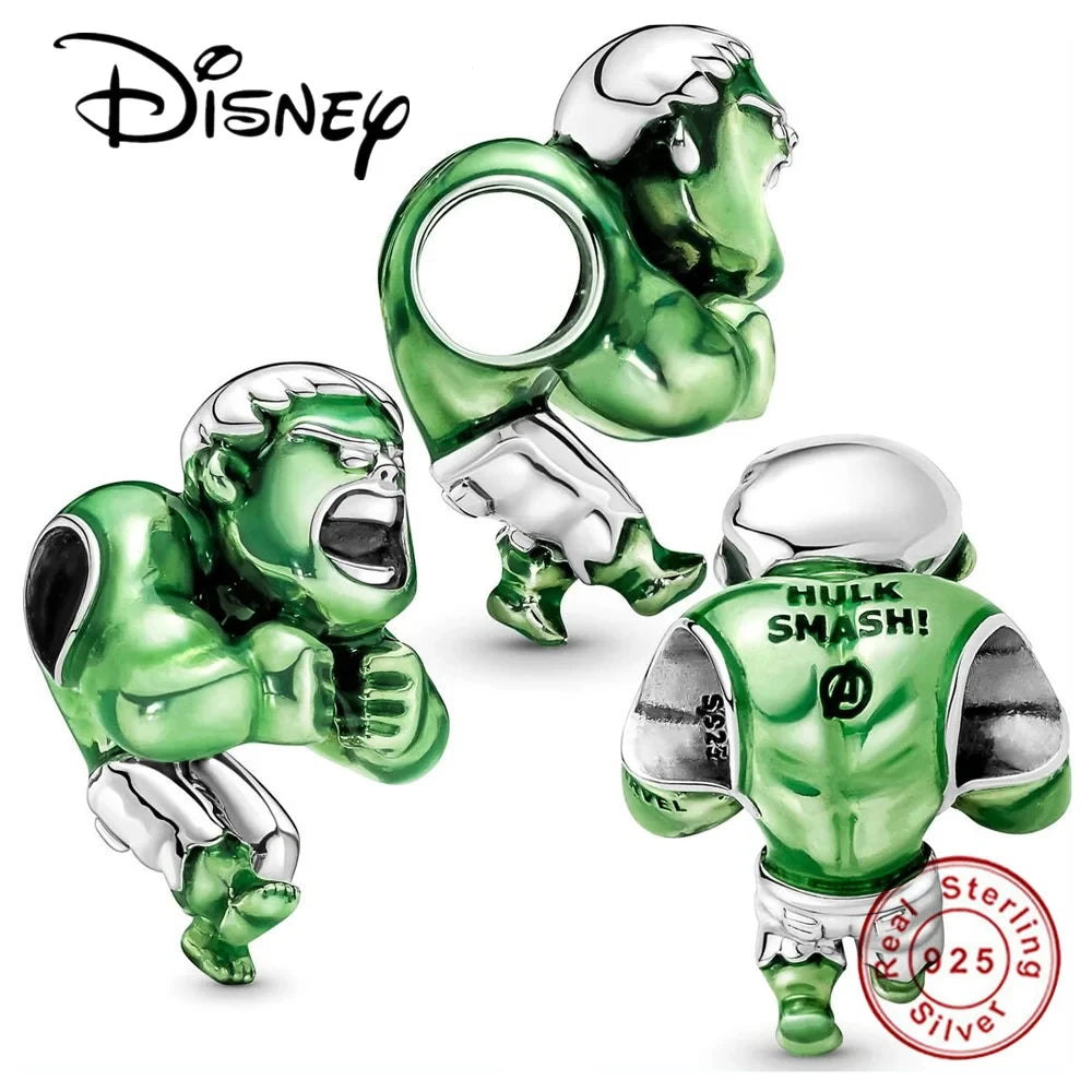 100% 925 Sterling Silver Disney Spider-Man Charm Bead | Fit Original Pandora Bracelet